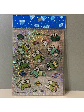 Vintage Sanrio 1992 Keroppi Shiny Stickers